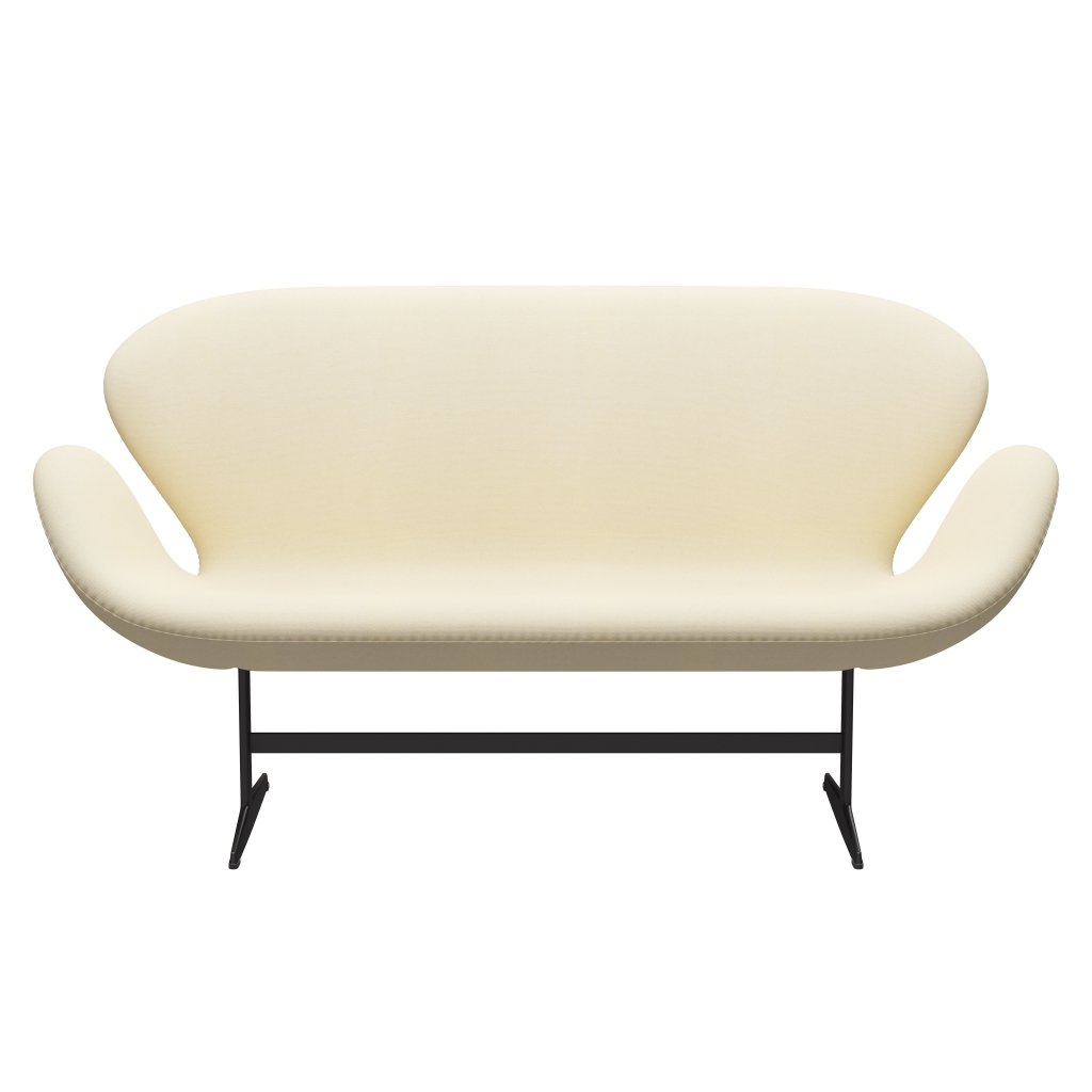 Fritz Hansen Swan Sofa 2 osobę, ciepły grafit/tonus wełniany biały