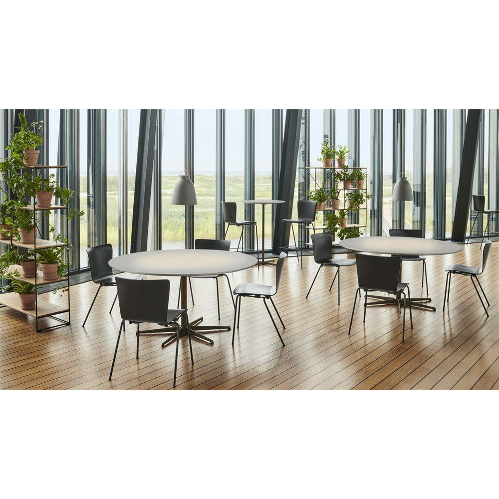 Fritz Hansen Circular Dining Table ø120 Cm, Grey Ivy/Warm Graphite