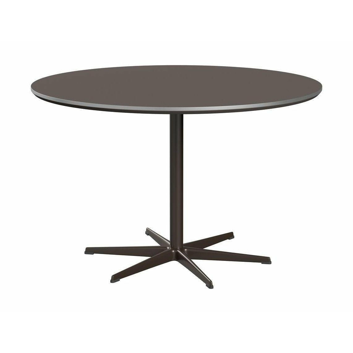 Okrągły stół jadalny Fritz Hansen Ø120 cm, szary/brązowy brąz