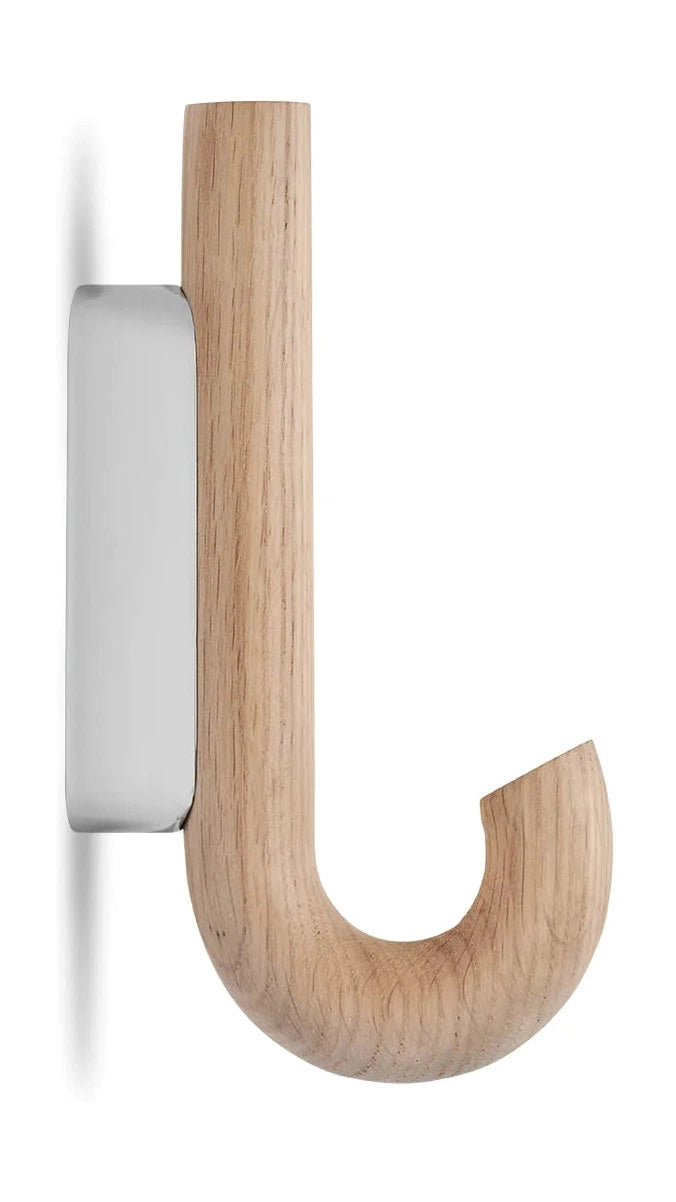 Gejst Hook Mini Hook, Oak/Chrome