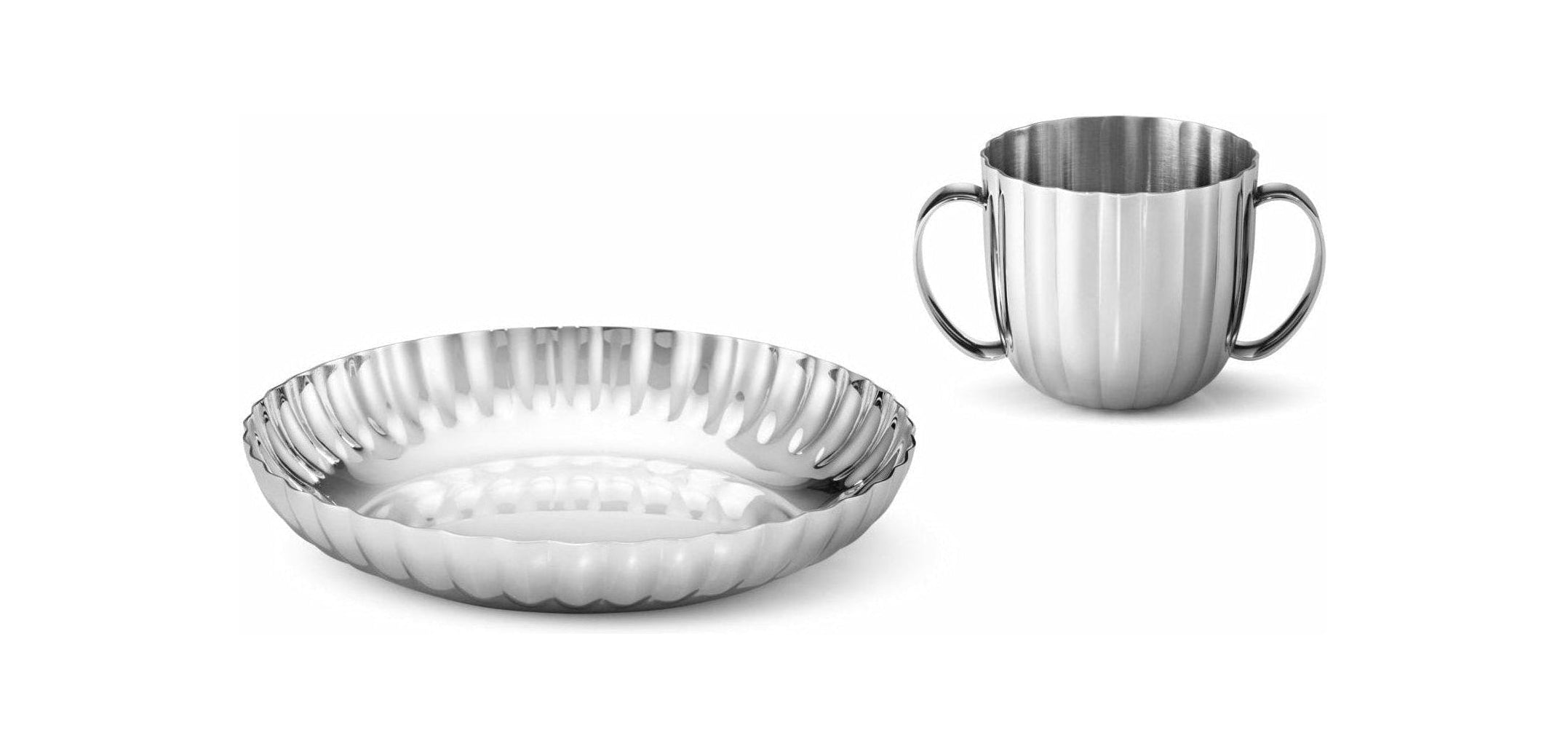 Georg Jensen Bernadotte Deep Plate & Cup