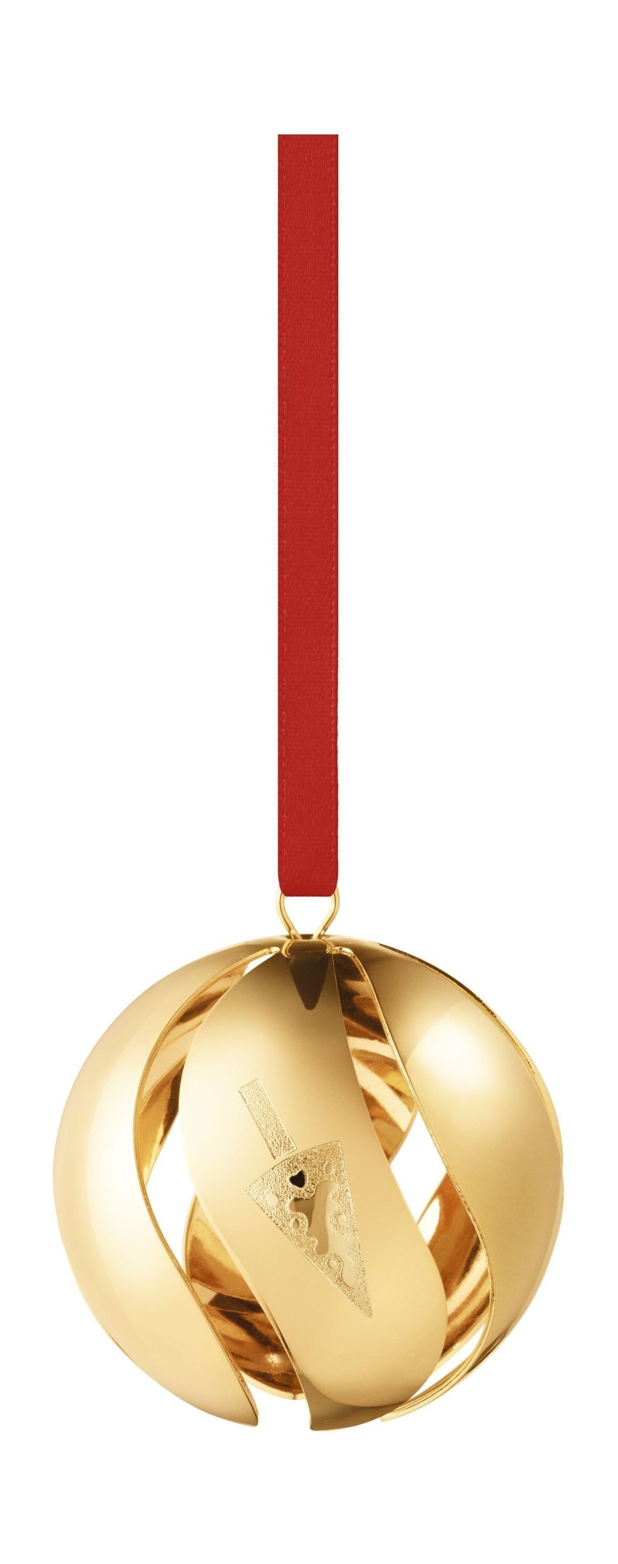 Georg Jensen Christmas Baber, złoto plisowane