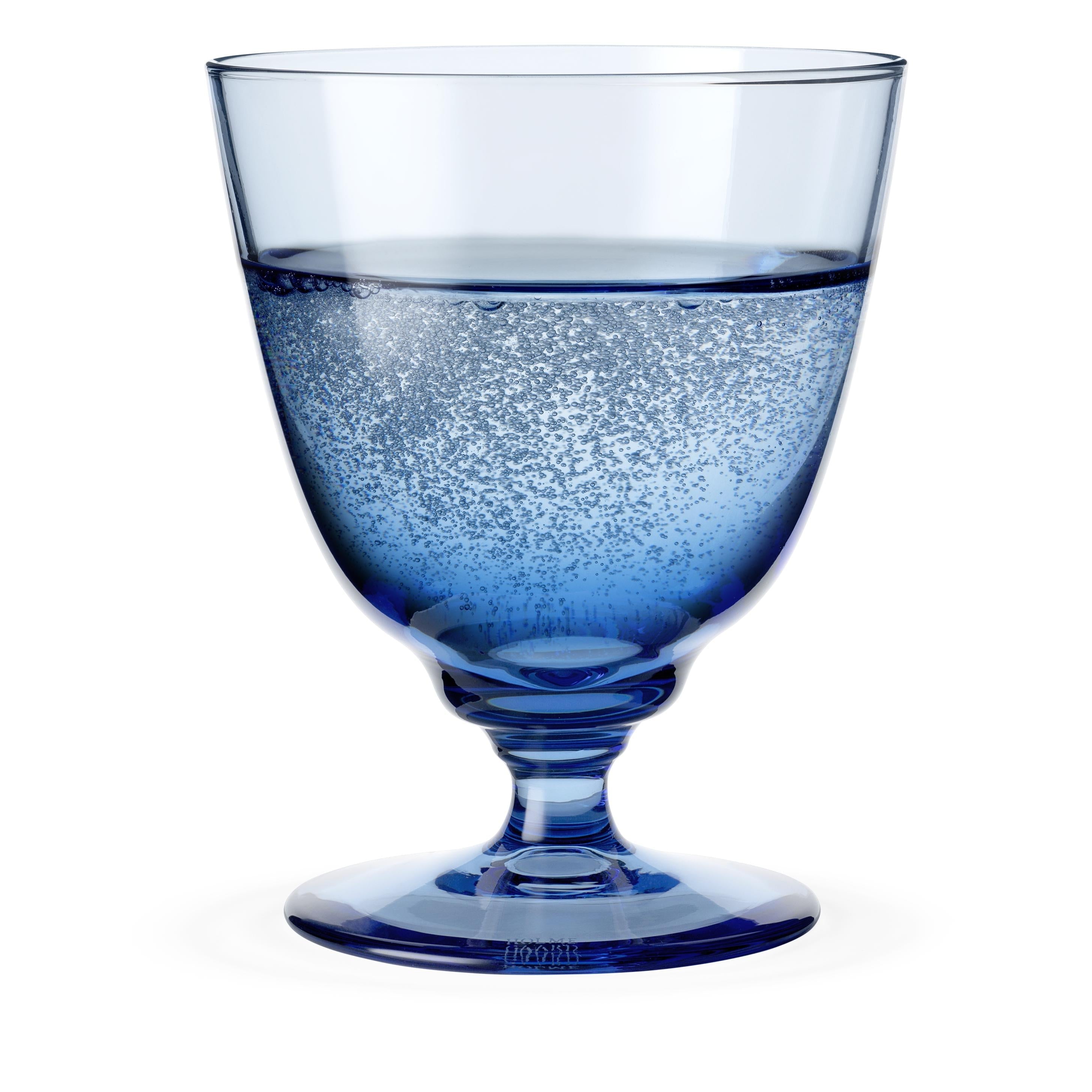Holmegaard Flow Glos Glass 35 Cl, niebieski