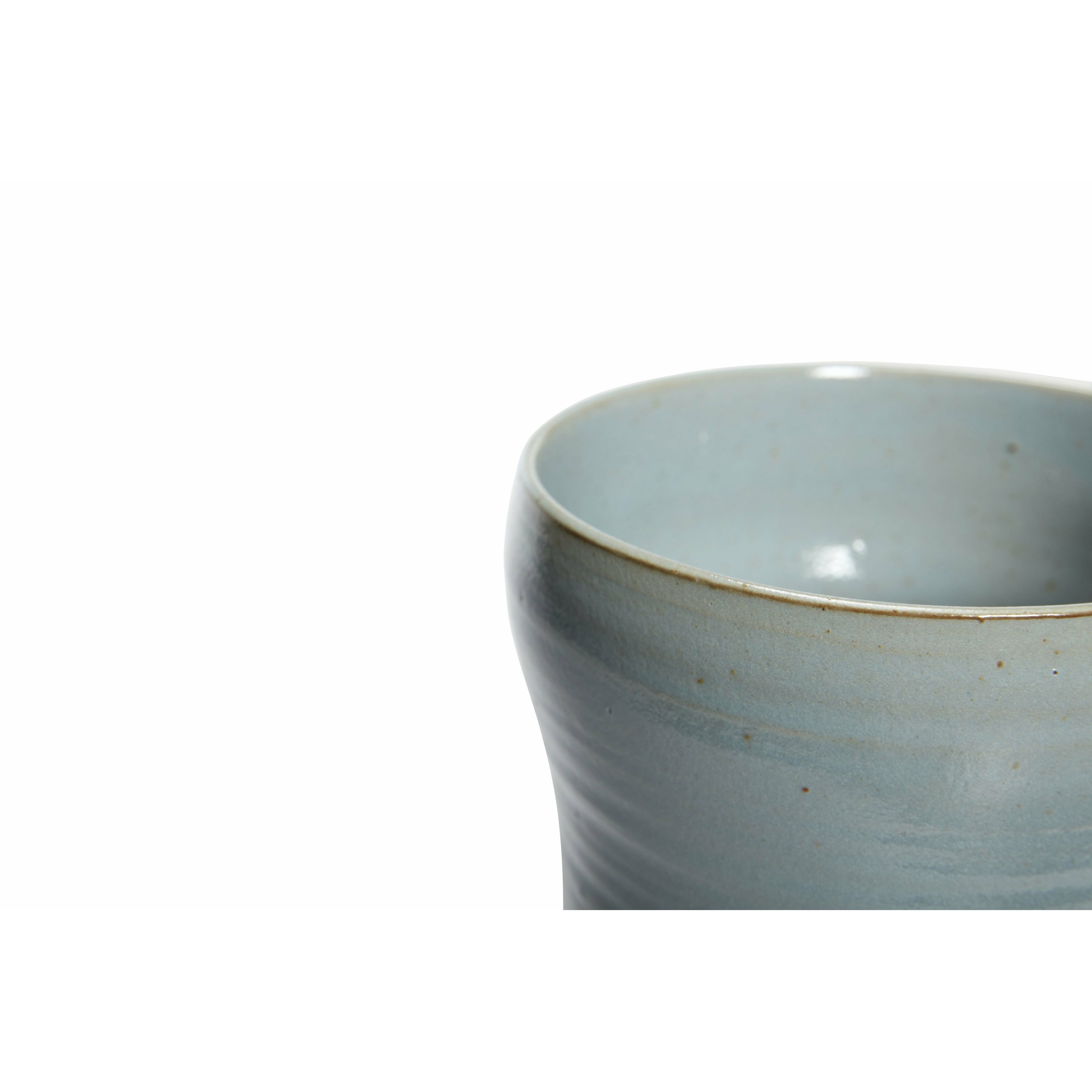 Hübsch Care Pot Ceramiczny niebieski zestaw 2