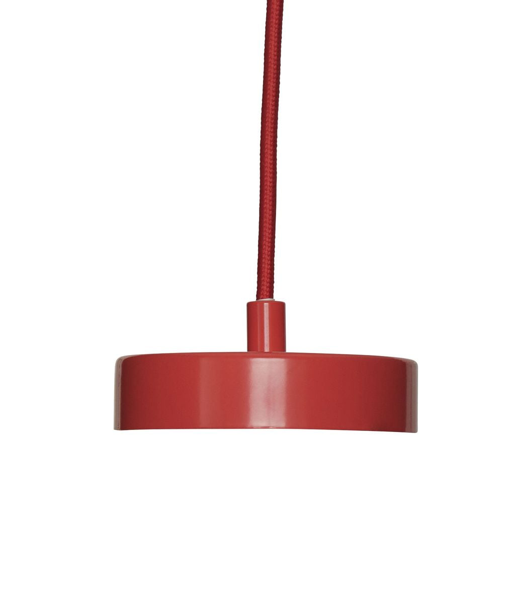 Lampa sufitowa Hübsch Chand, naturalna/czerwona