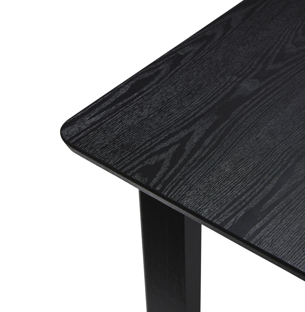 Hübsch elegancki prostokątny stół jadalny czarny