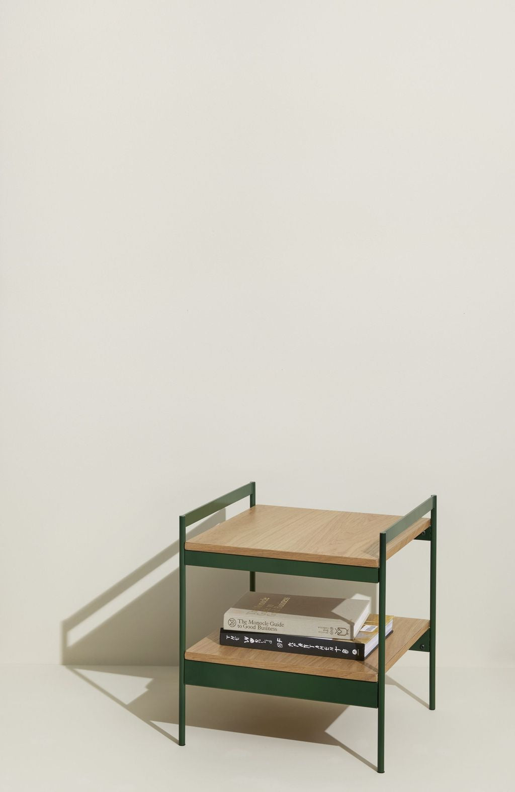 Hübsch Jaunty Side Table, Green/Natural Colors