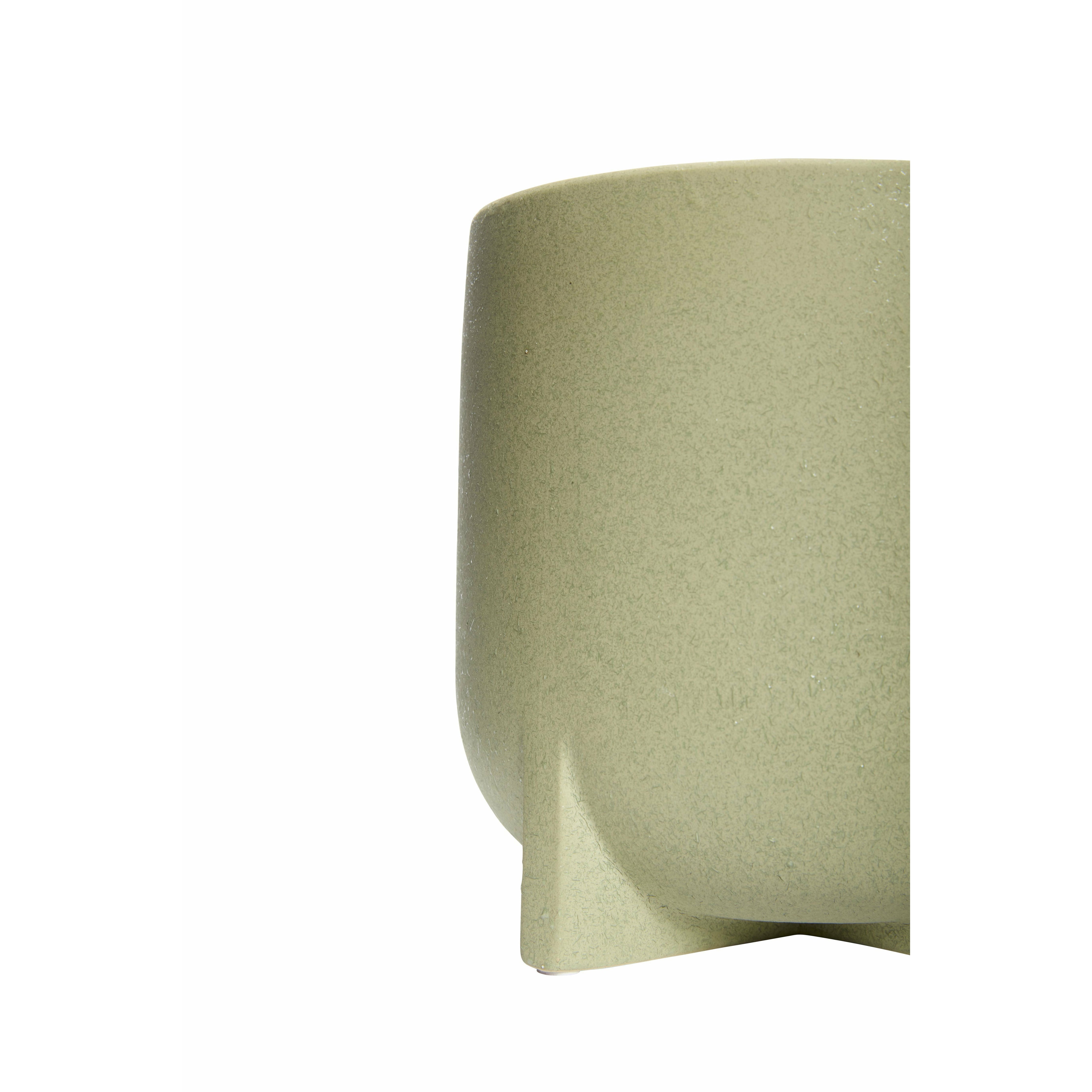 Hübsch split doniczka ceramiczna zielony zestaw 2