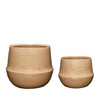Hübsch Vibe Pots (Set Of 2), Sand