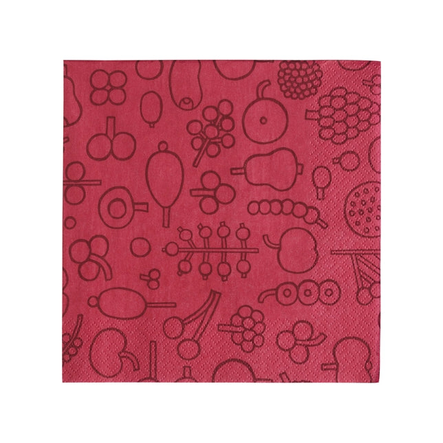 Iittala OTC Papierowe serwetki 33 cm, Frutta Red