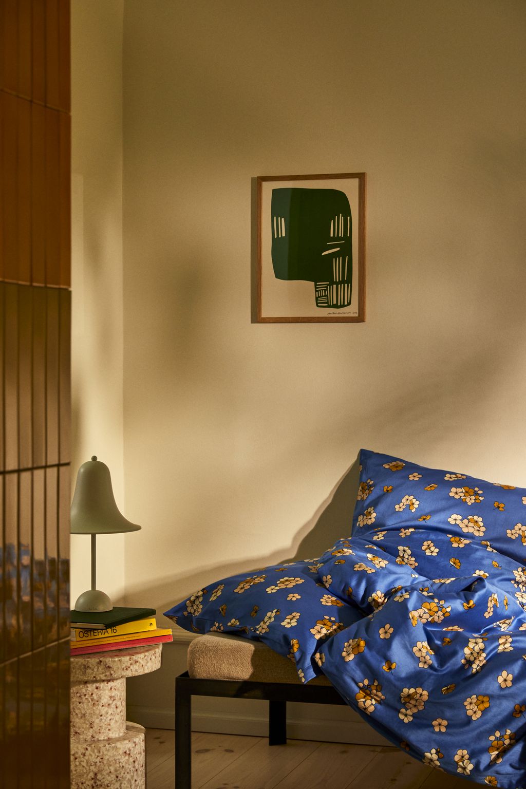 Juna Grand Pleasly Bed Line 140 x220 cm, niebieski