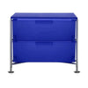 Kartell Mobil 2 Drawer With Feet, Cobalt Blue