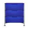 Kartell Mobil 3 Drawer With Feet, Cobalt Blue