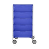 Kartell Mobil 5 Drawer With Wheels, Cobalt Blue