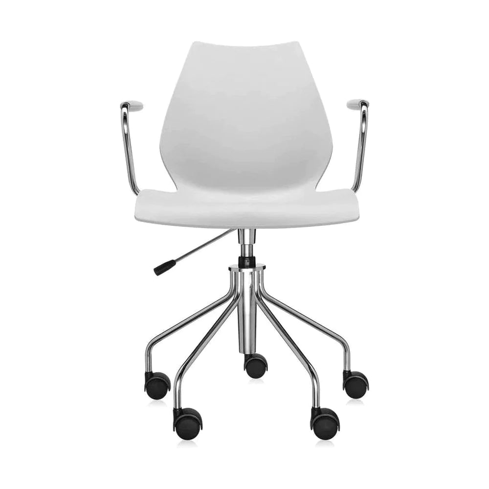 Kartell Maui Swivel Armchair, Light Grey