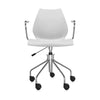 Kartell Maui Swivel Armchair, Light Grey