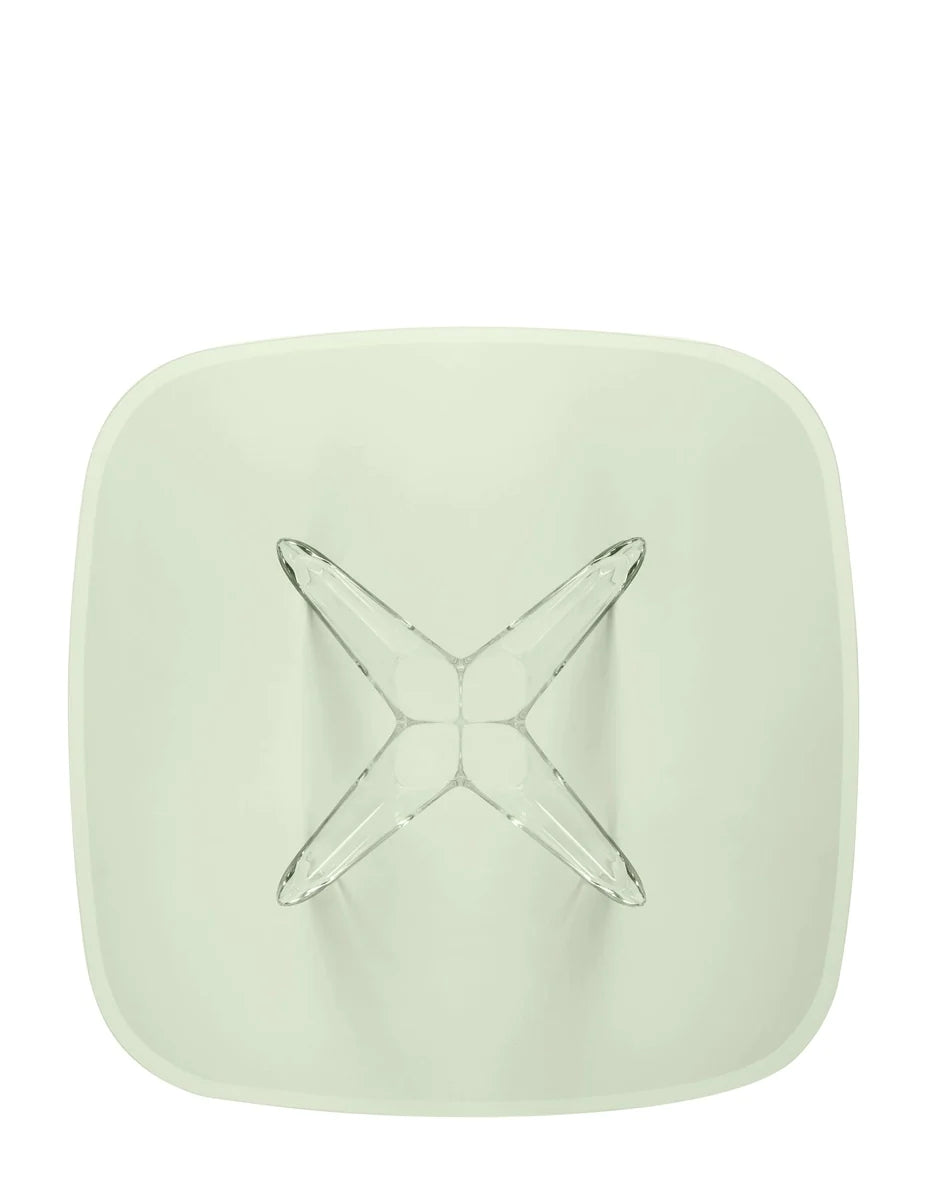 Kartell Sir Gio Table Square, Crystal/Green