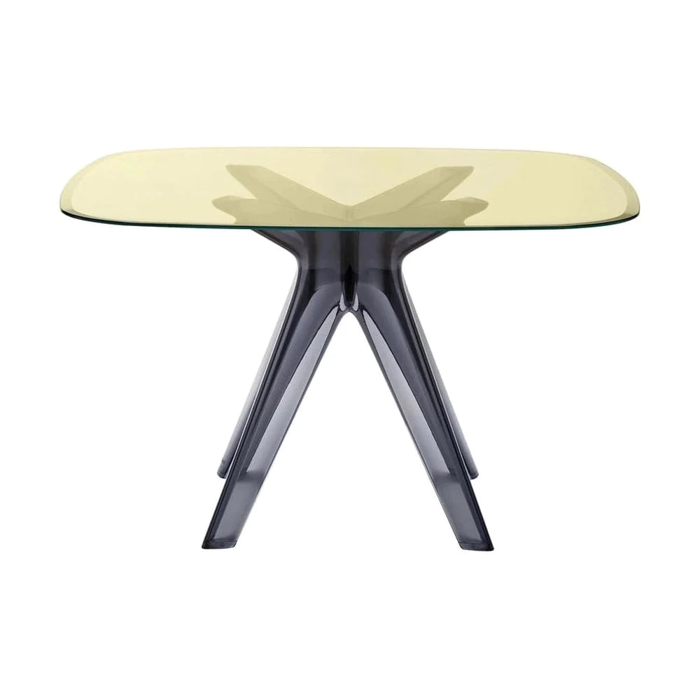 Kartell Sir Gio Table Square, Fume/Yellow