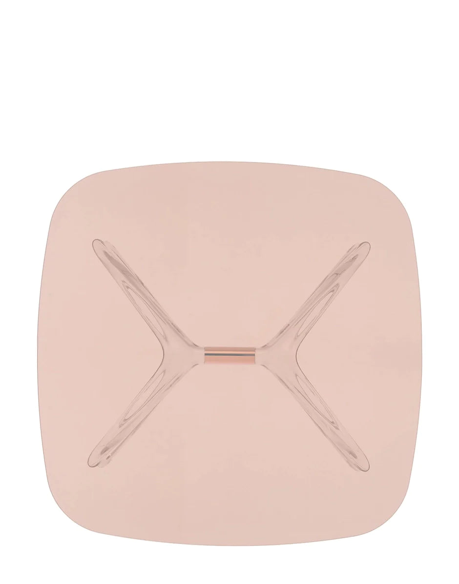 Kartell Blast Side Table Square, Bronze/Pink