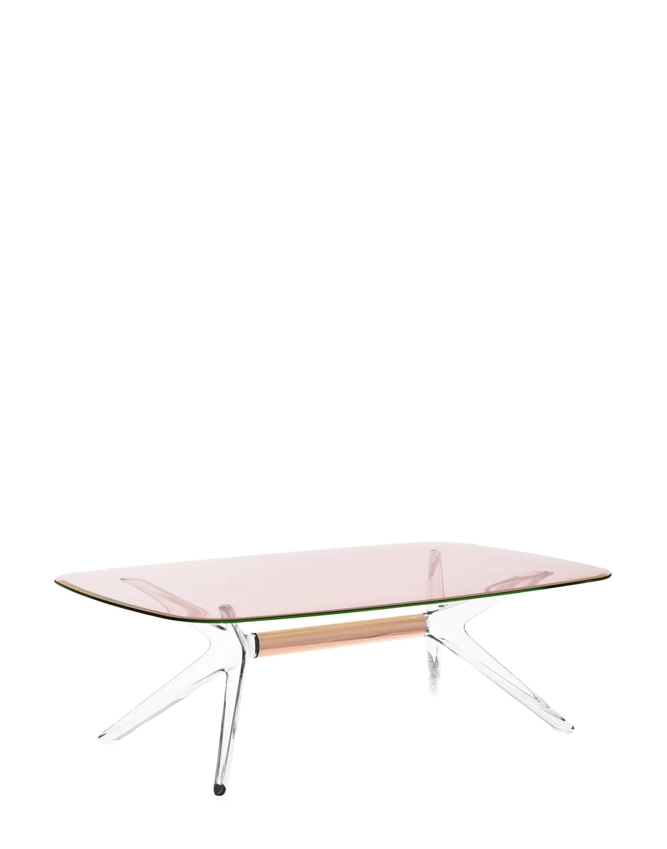 Kartell Blast Side Table Rectangular, Bronze/Pink