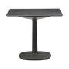 Kartell Multiplo Table Round With Square Base Marble 78x78 Cm, Black