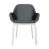 Kartell Clap Pvc Armchair, White/Dark Grey