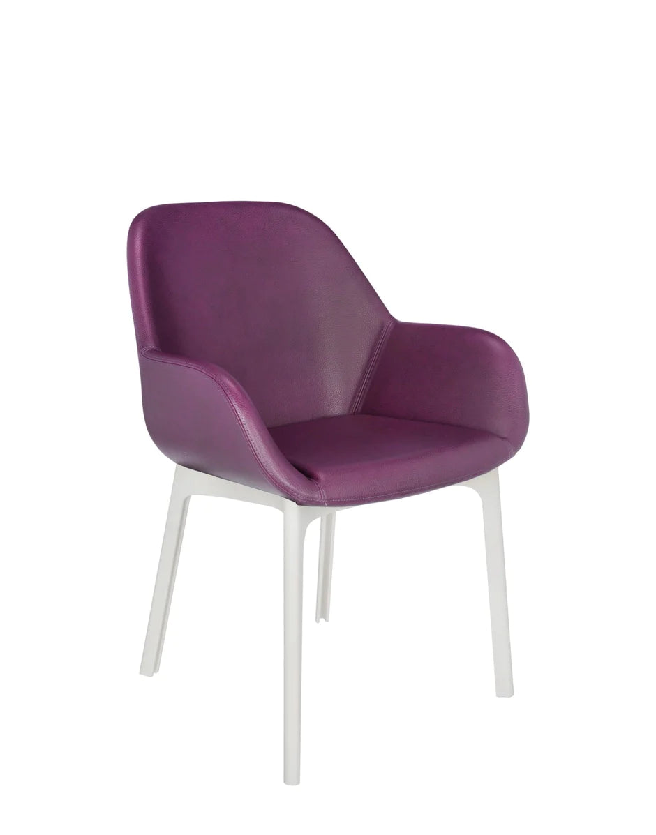 Kartell Clap Pvc Armchair, White/Plum