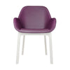 Kartell Clap Pvc Armchair, White/Plum