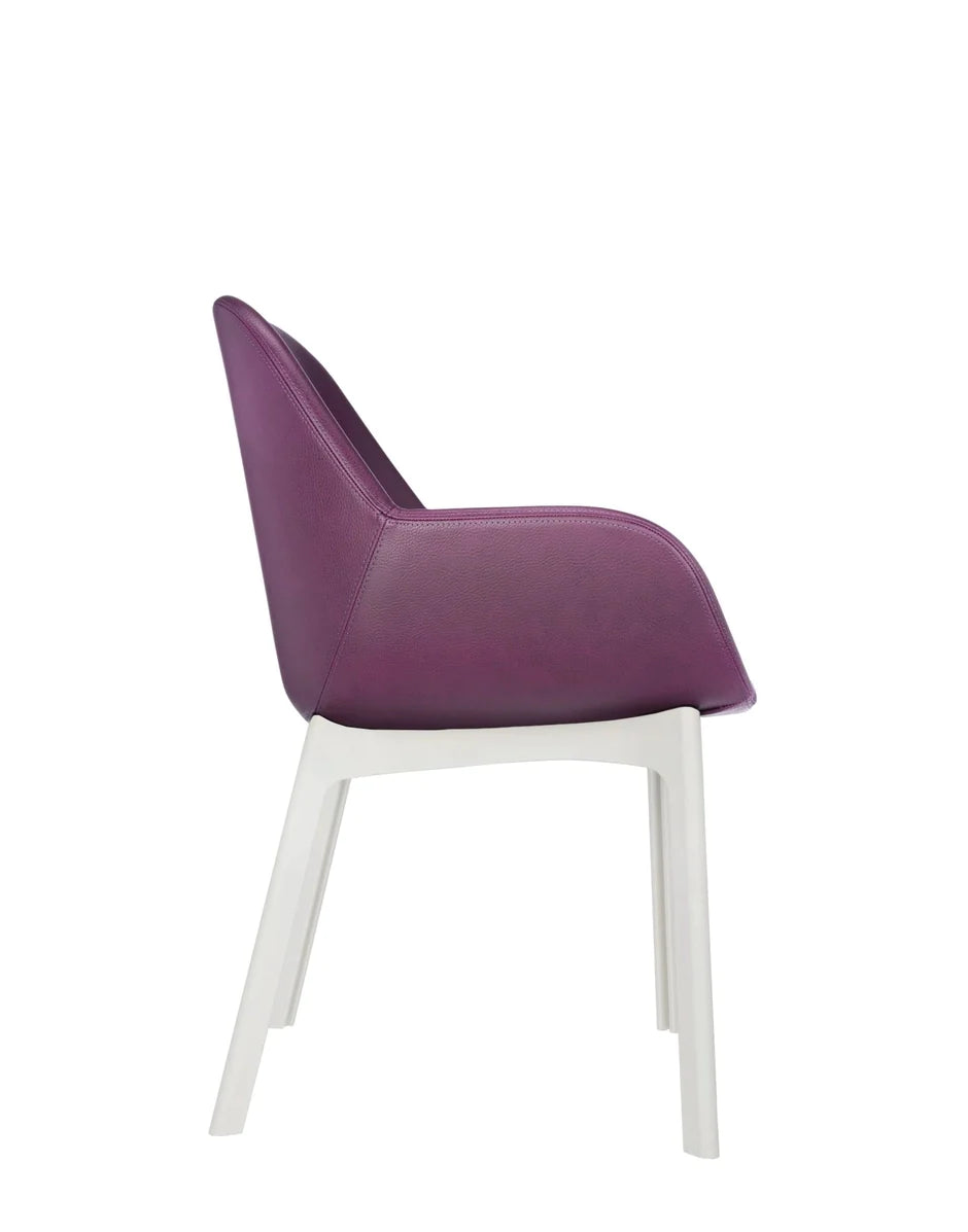 Kartell Clap Pvc Armchair, White/Plum