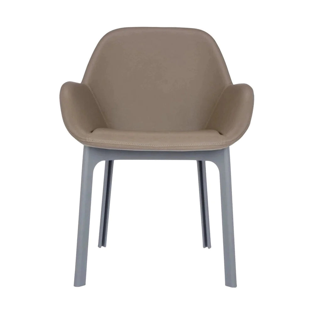 Fotel Kartell Clap PVC, szary/taupe