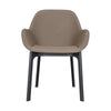 Fotel Kartell Clap PVC, czarny/taupe