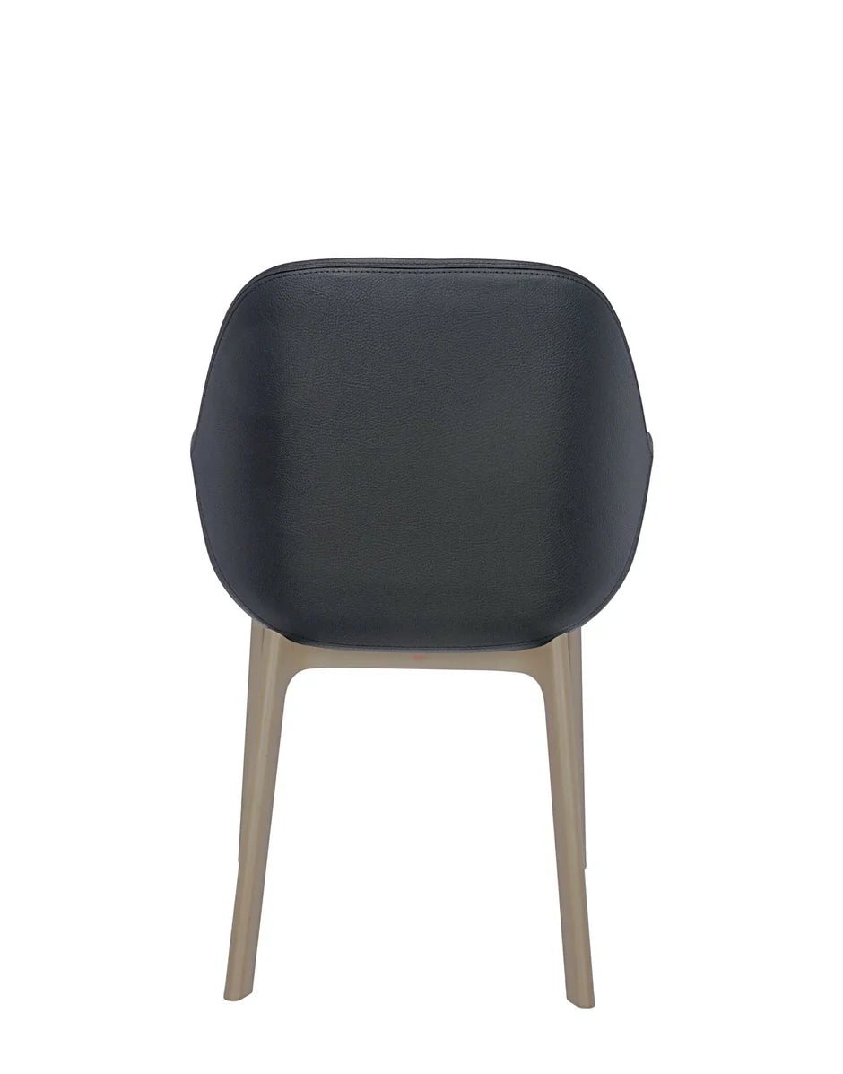 Fotel Kartell Clap PVC, taupe/ciemnoszare