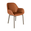 Fotel Kartell Clap PVC, Taupe/Tobacco