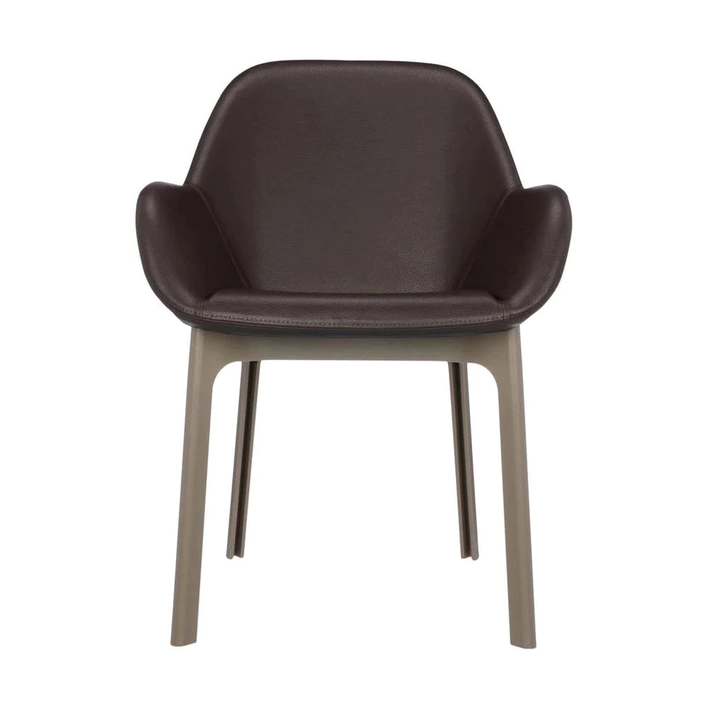 Kartell Clap Pvc Armchair, Taupe/Brick Red