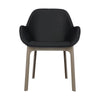 Kartell Clap Pvc Armchair, Taupe/Glossy Black