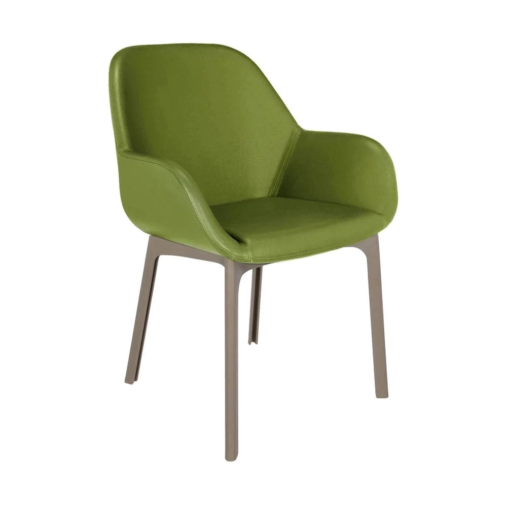 Fotel Kartell Clap PVC, Taupe/Green