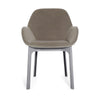 Fotel Kartell Clap Aquaclean, Gray/Ecru