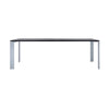 Kartell Four Soft Touch Desk 223x79 Cm, Aluminium/Black