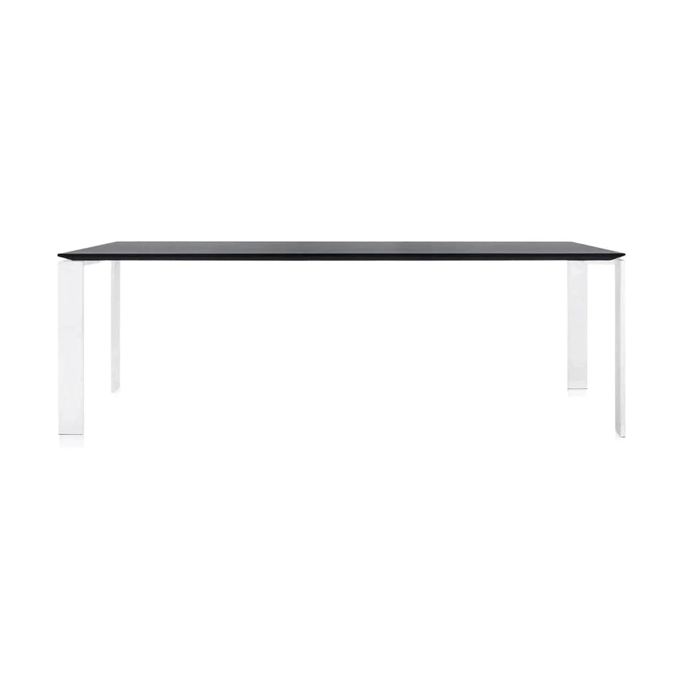 Kartell Four Soft Touch Desk 223x79 cm, biały/czarny