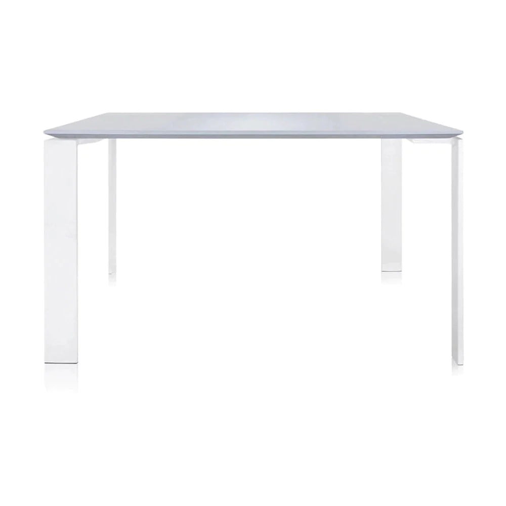 Kartell Four Soft Touch Desk 128x128 cm, biały/biały