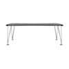 Kartell Max Desk 190x90 Cm, Slate/Chrome