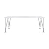 Kartell Max Desk 190x90 Cm, White Zinc/Chromium