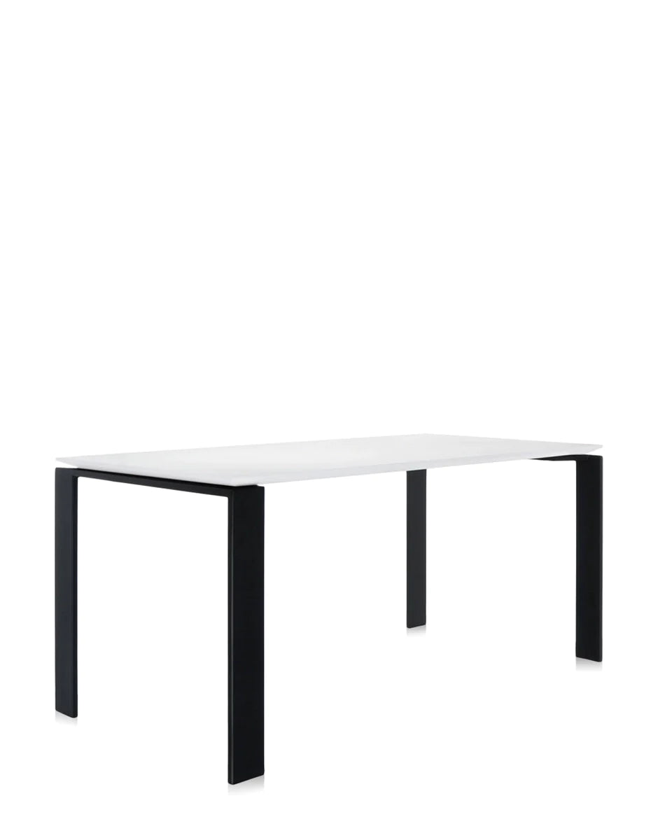 Kartell Four Desk 158x79 cm, czarny/biały