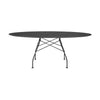 Kartell Glossy Table Oval Marble, Matt Black/Black