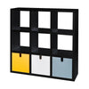 Kartell Polvara Bookcase Square, Black