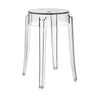 Kartell Charles Ghost Stool 46 Cm, Crystal