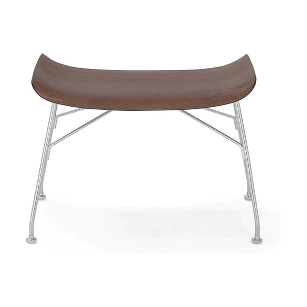 Kartell S/Wood Footrest popiół, ciemne drewno/chrom