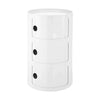 Kartell Componibili Classic Big Contener 3 Elements, White