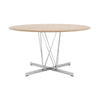 Kartell Viscount Of Wood Table Round, Ash/Chrome