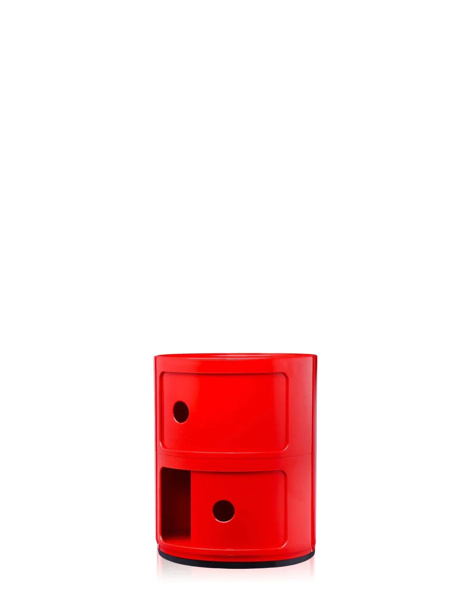 Kartell Componibili Classic Container 2 elementy, czerwony